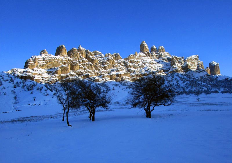 Childukhatron Rocks north of Külob, Tajikistan