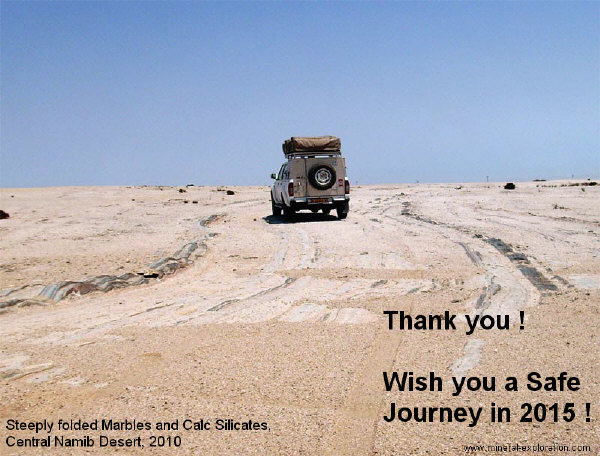 Driving on a Road in Namibia