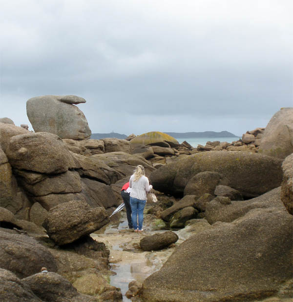 Granite exfoliation Ploumanach Brittany