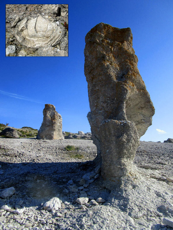 Raukare on Farö Island, Southern Sweden