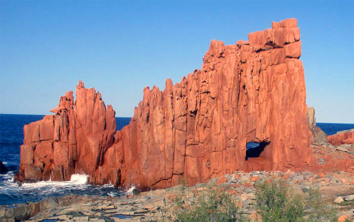 Red Porphyr at Arbatax