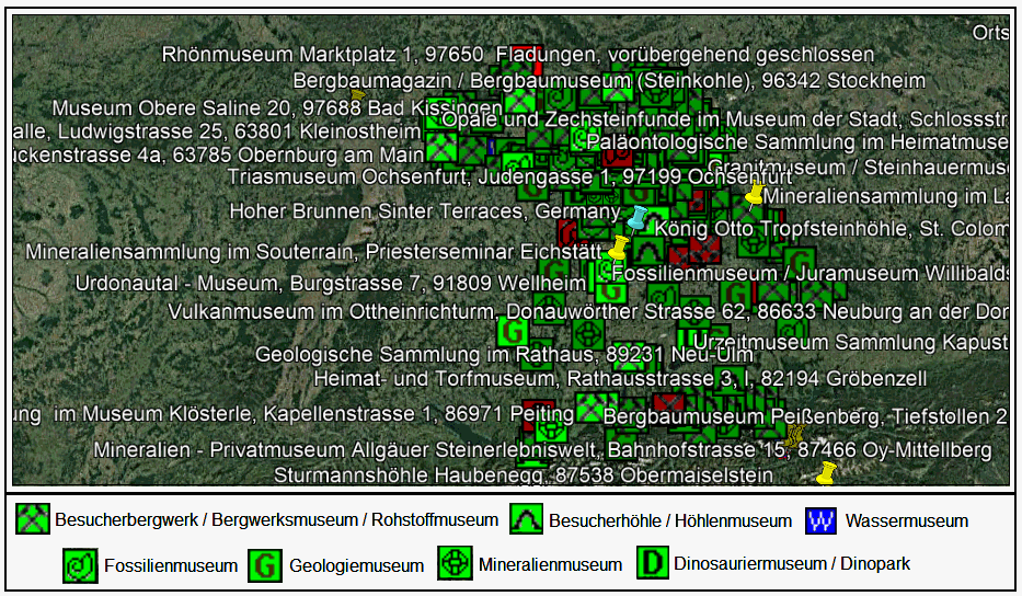 Geologie & Bergbaumuseen in Bayern 